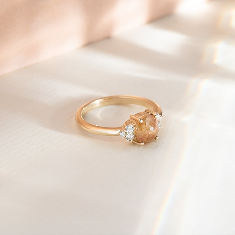 Zlatý prsteň so salt and pepper diamantom Mirko 151894