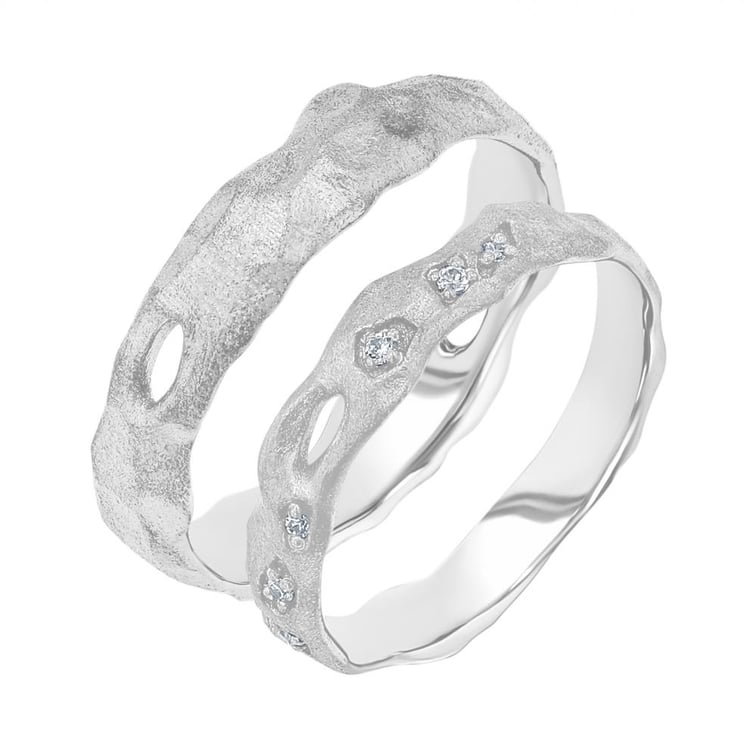 Zlaté svadobné obrúčky Rock