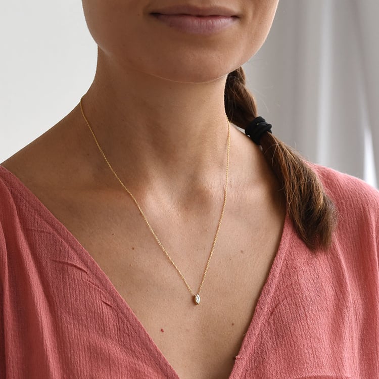 Náhrdelník s diamantom zo zlata 84683