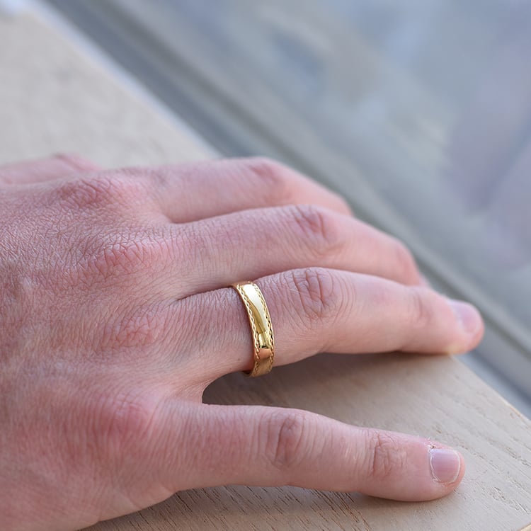 Pánsky snubný prsteň 63847