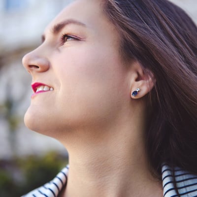 Zafírové náušnice