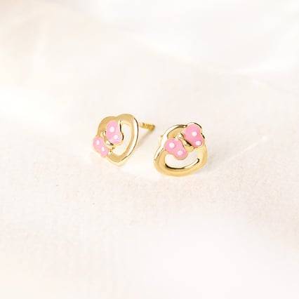 Detské náušnice zo zlata s motýlikom Lady