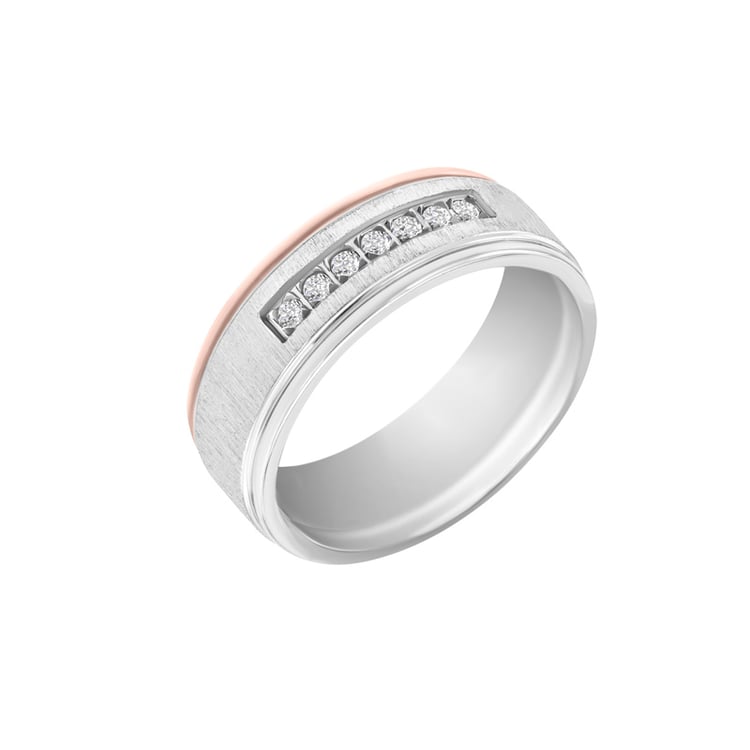 Dámska svadobná obrúčka zo zlata s diamantmi 33461