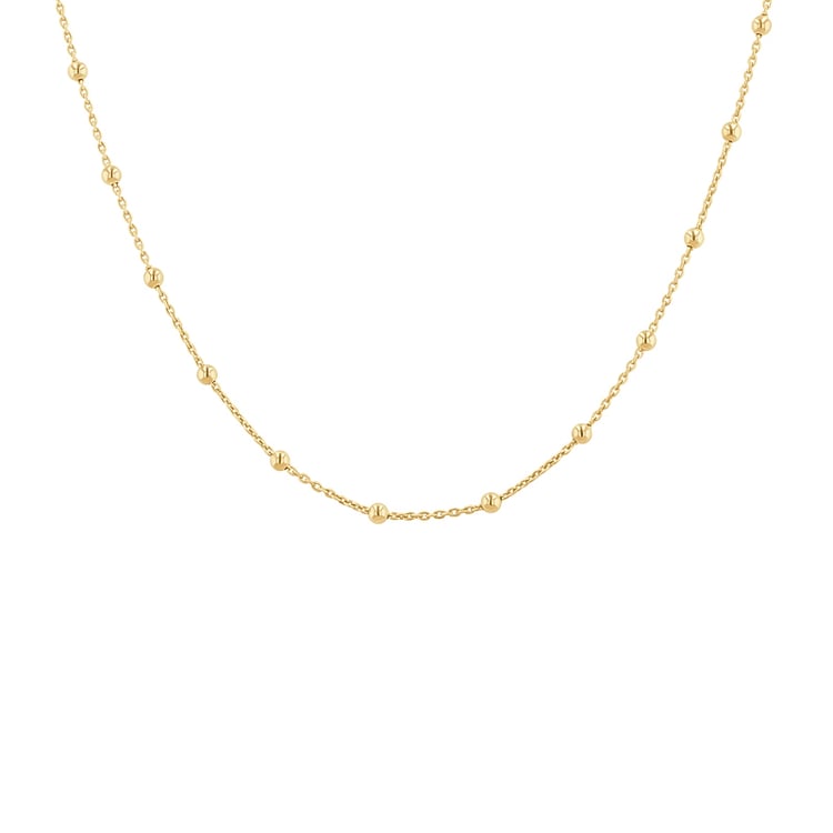 Retiazka s guličkami 45 cm zo striebra