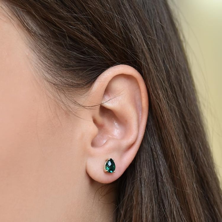 Náušnice so smaragdmi Aidanah 8021