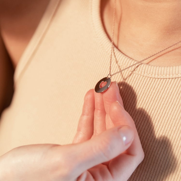 Set strieborných príveskov v tvare srdca pre dvoch Gabija 119437