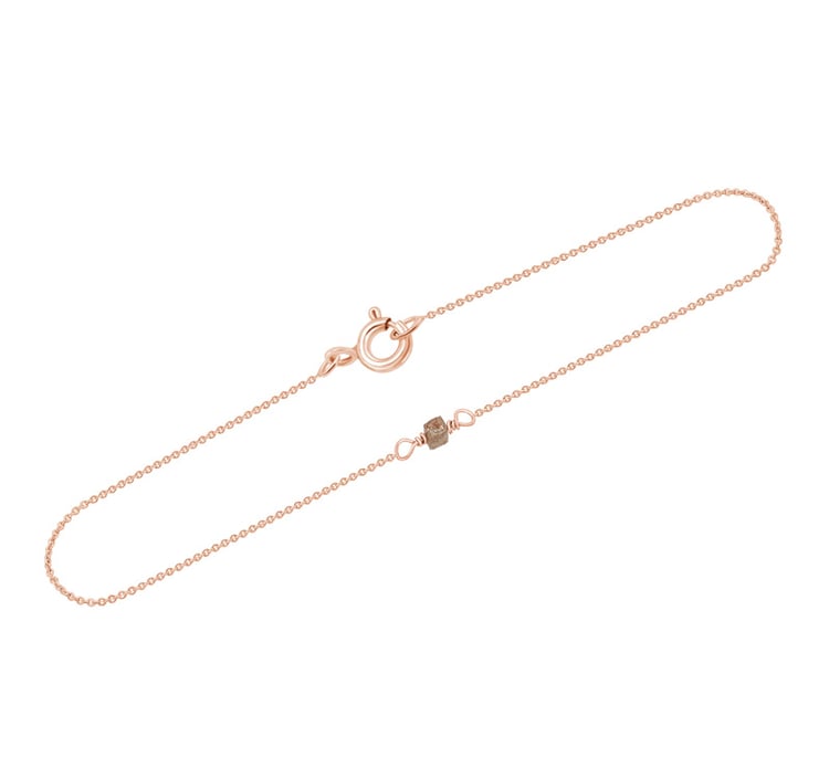 Zlatý náramok s červenou diamantovou kockou Gavi