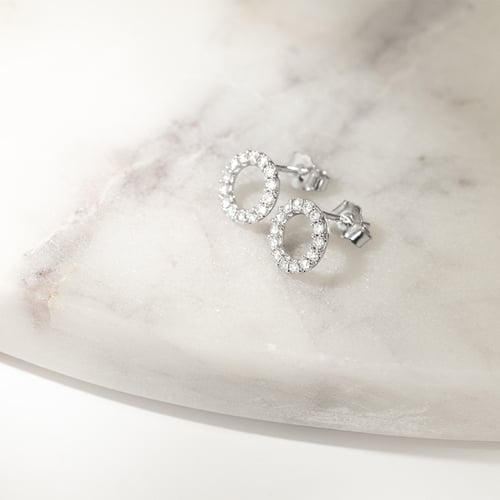 Karma náušnice s lab-grown diamantmi Leonna