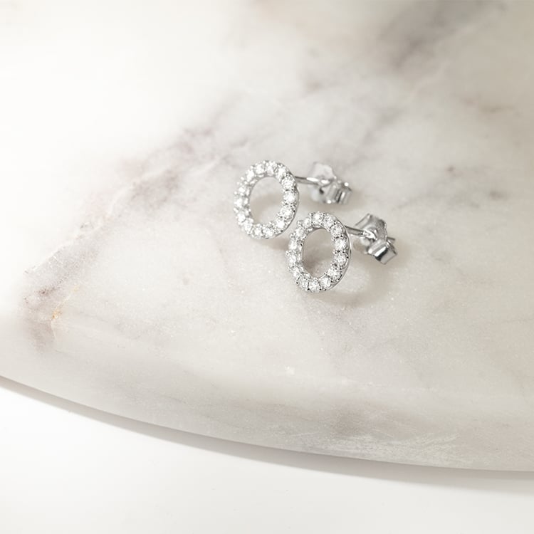 Karma náušnice s lab-grown diamantmi Leonna 141310