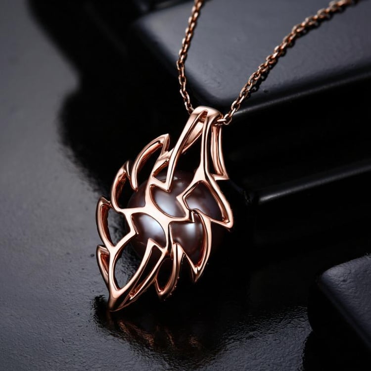 Perlový prívesok s diamantmi 13130