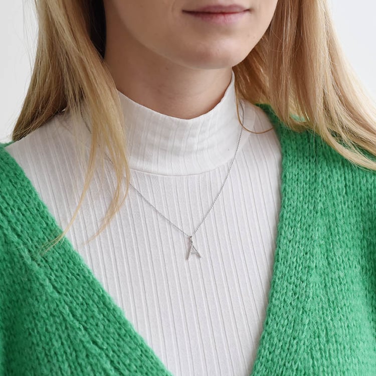 Zlatý diamantový prívesok v tvare písmena 90481