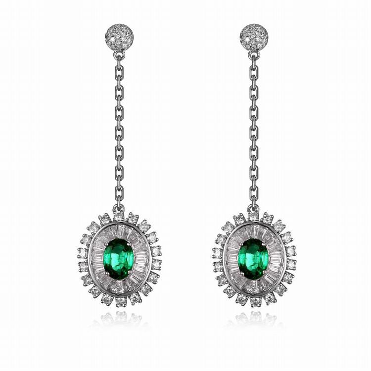 Smaragdové náušnice