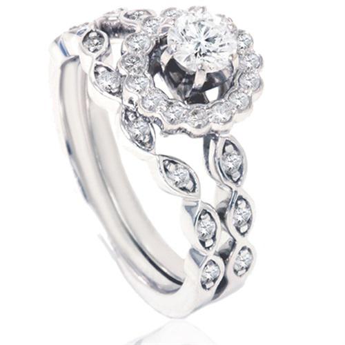  Diamantová kvetina v zlatom prsteni 4395