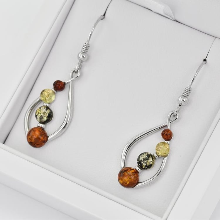 Jantárové náušnice zo striebra 28906