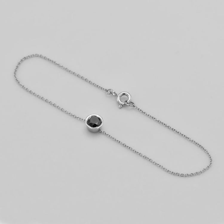 Platinový diamantový náramok 71529