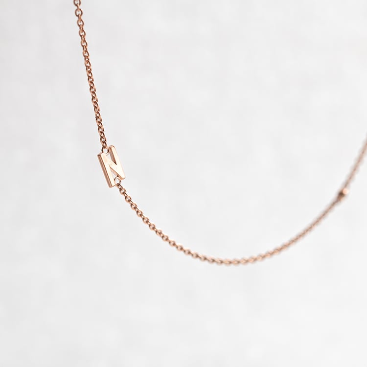 Náhrdelník s písmenom vašej voľby a lab-grown diamantom Lupe 145508