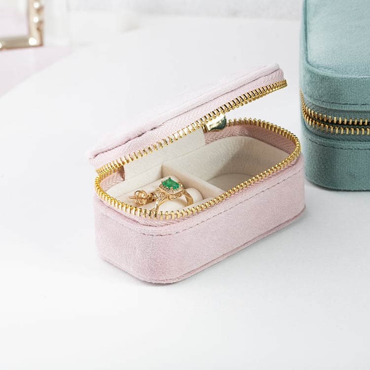 Malá ružová cestovná šperkovnica Safey 146232