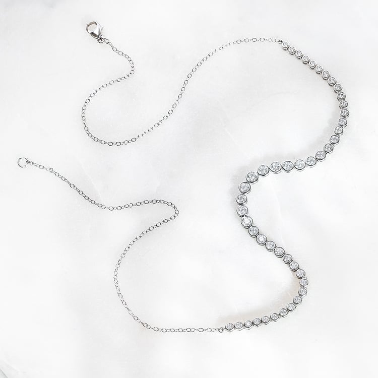 Luxusný strieborný náhrdelník s diamantmi Sofi 161816