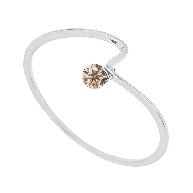 Netradičný prsteň s diamantom Eunice