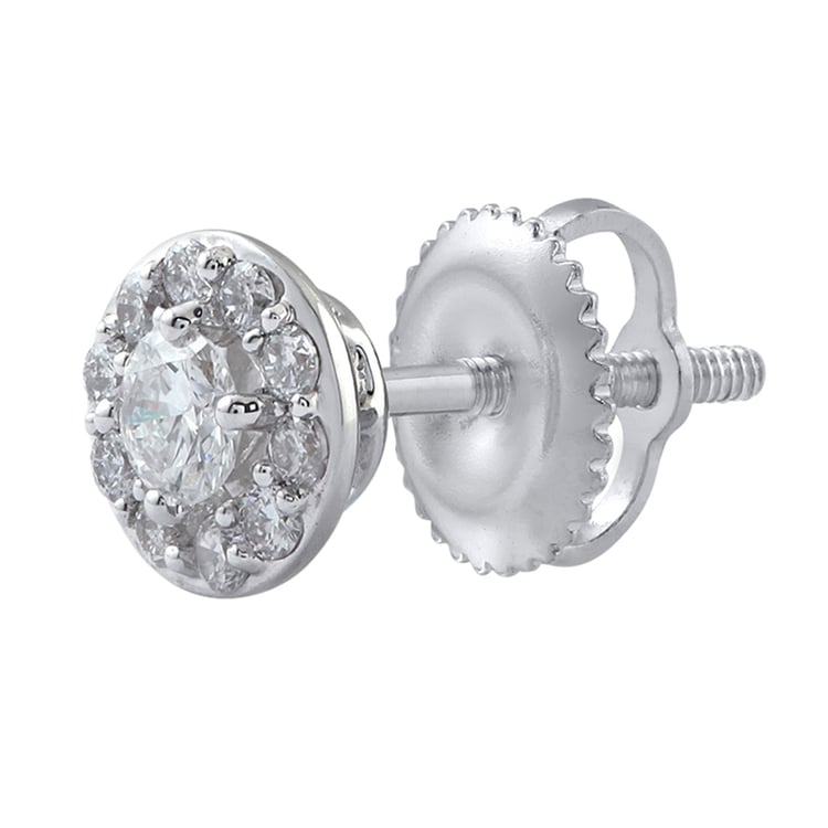 Zlaté diamantové náušnice 19351