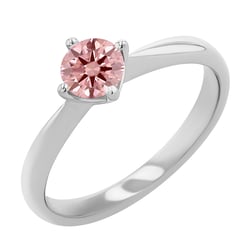 Zásnubný prsteň s certifikovaným fancy pink lab-grown diamantom Maya