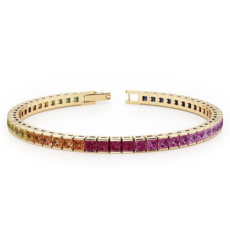 Elegantný strieborný náramok so zafírmi Kyril