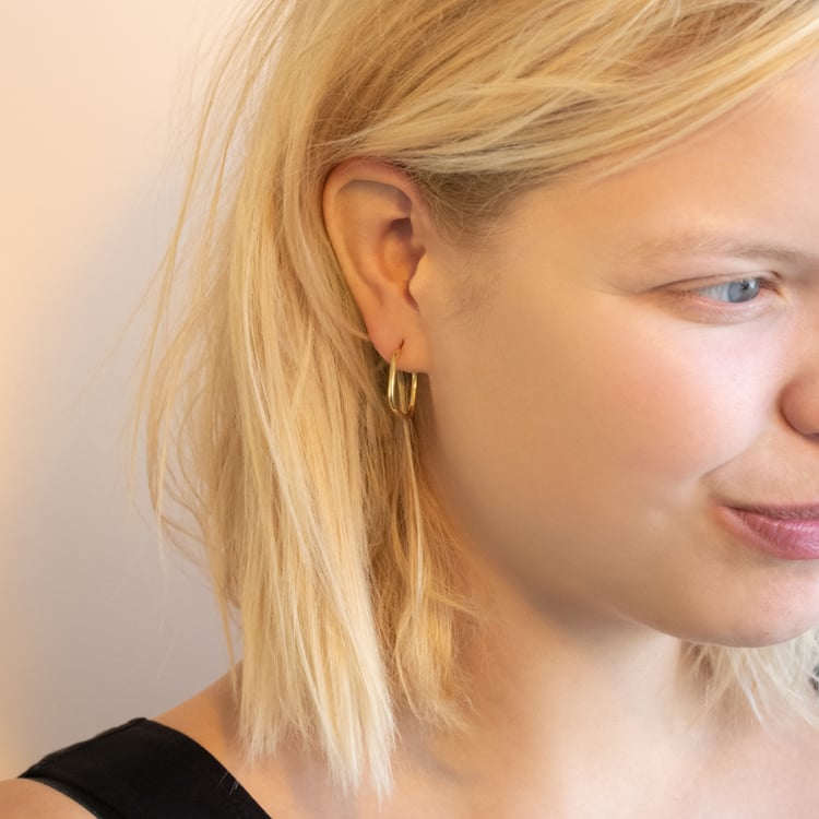 Pozlatené náušnice 2v1 Monica 102088