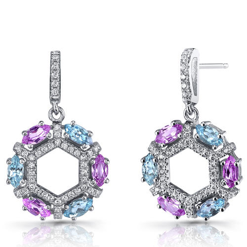 Strieboré náušnice Essel