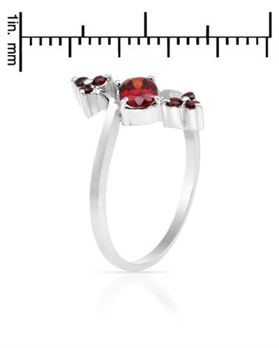 Strieborný prsteň s granátmi Wyomi 635