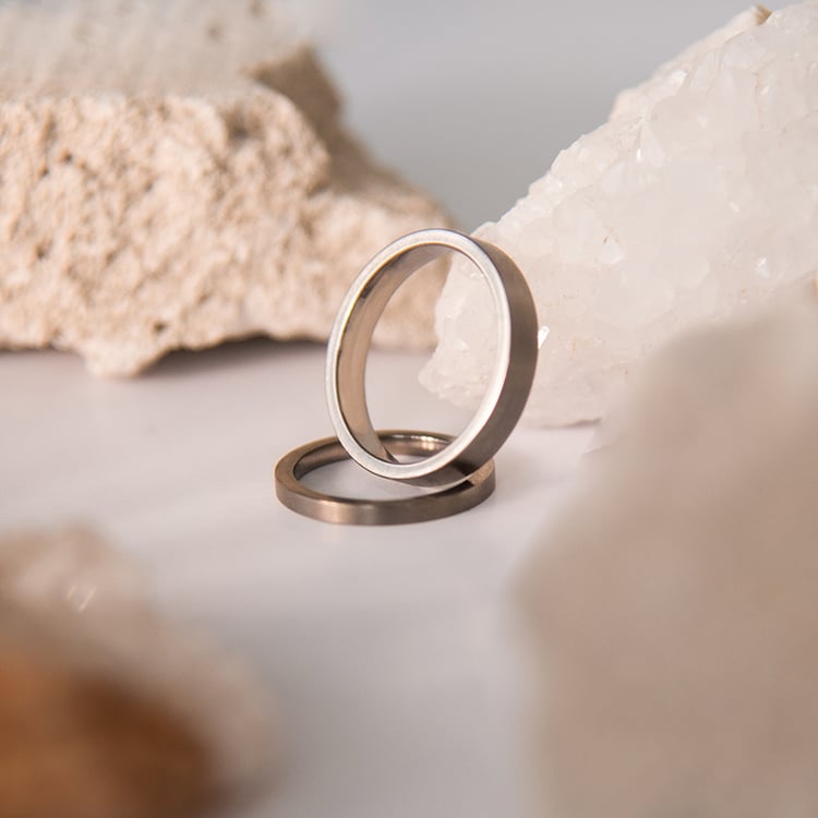 Titanové snubné prstene Kamal 107547