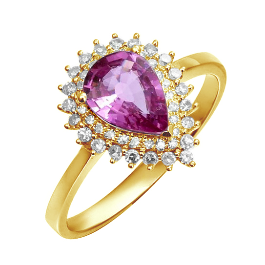 Zlatý zafírový prsteň 78873