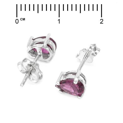 Gránatové náušnice strieborne 53555