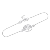 Strieborný náramok so stromom života Tyriq