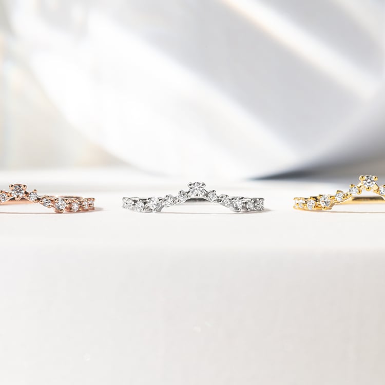 Vykrojený eternity prsteň s diamantmi Donnie 141749