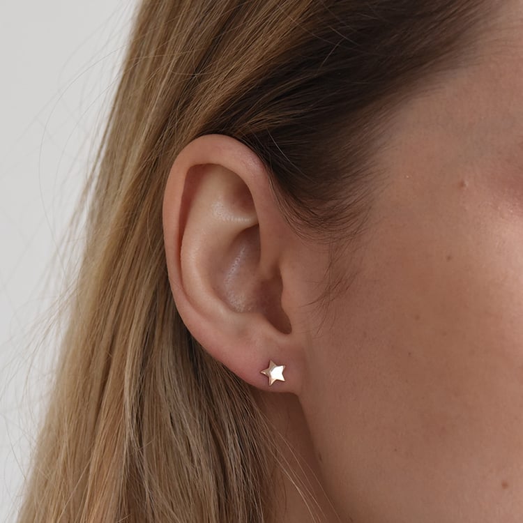 Skrutkovacie náušnice v tvare hviezdičiek 74439