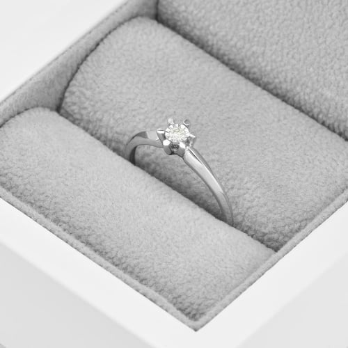 Solitaire prsteň s lab-grown diamantom Malvina
