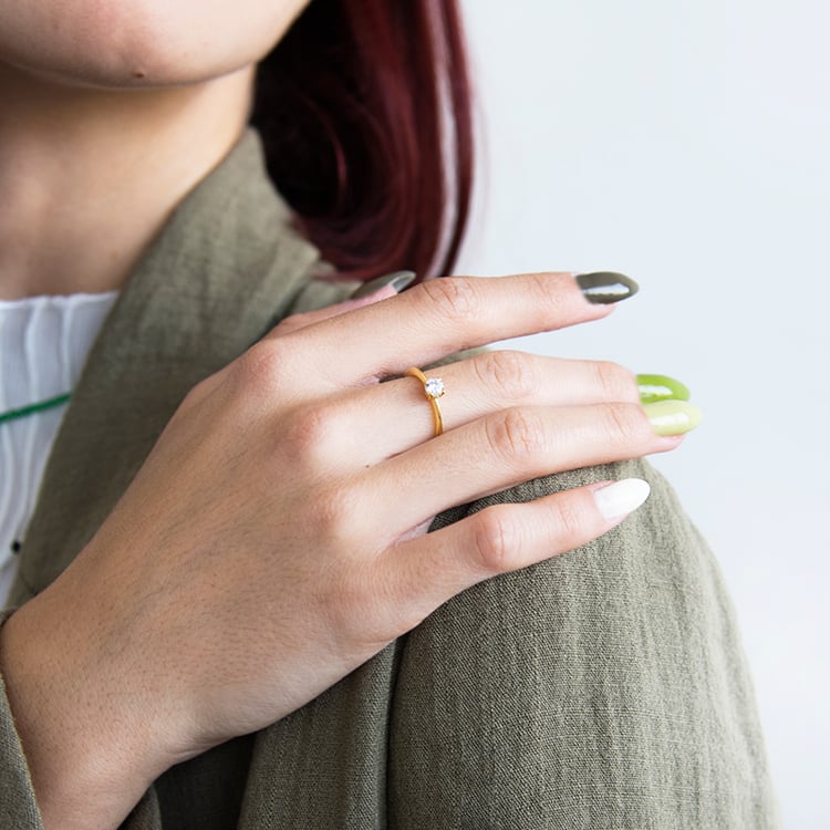 Zásnubný prsteň s lab-grown diamantmi Burnett 111460