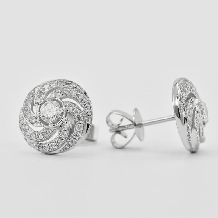 Zlaté náušnice s diamantmi 22888