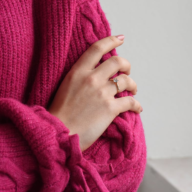 Prsteň s diamantom 73796