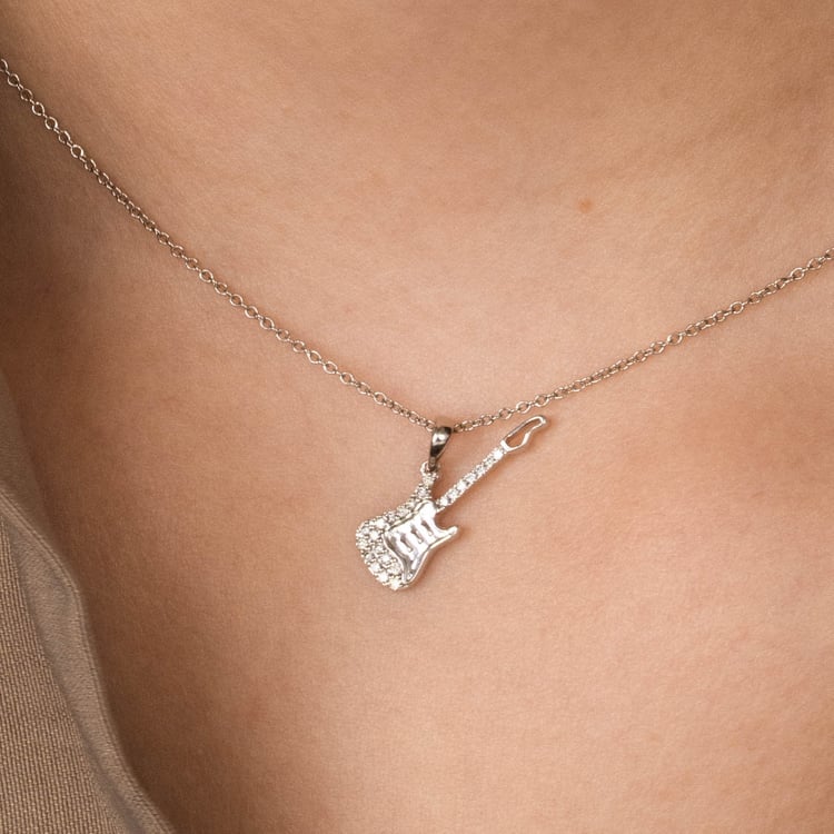 Zlatý prívesok s lab-grown diamantom v tvare gitary 165747