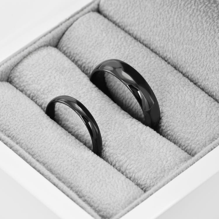 Obrúčky s čiernym ruténiom 40789