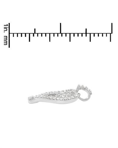 Strieborný náhrdelník s diamantmi 1077