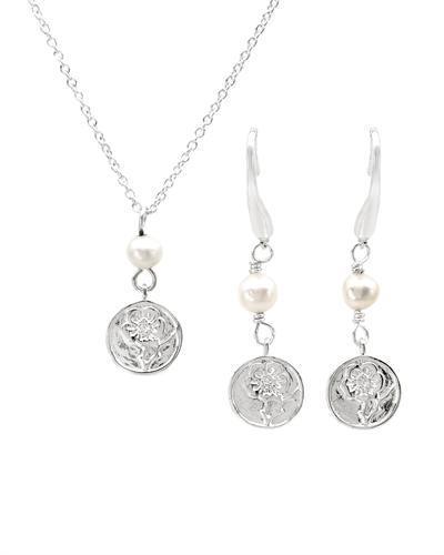 Strieborná kolekcia s perlami