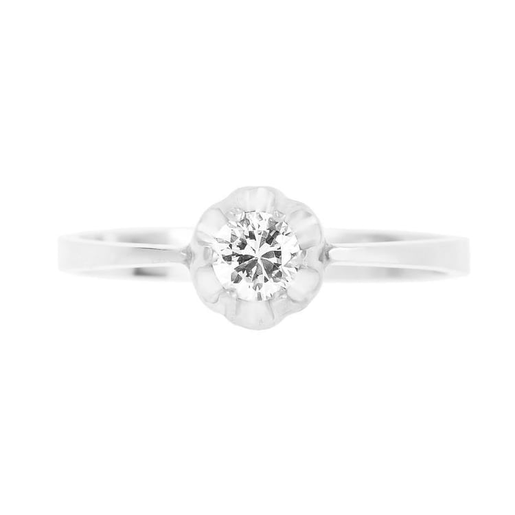 Diamantový prsteň zo žltého zlata 251