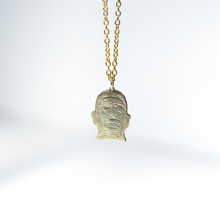 Personalizovaný strieborný prívesok Kafka 127732