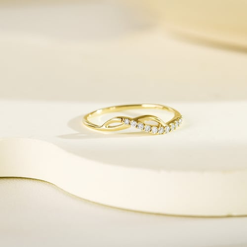 Atypický prsten zo striebra s lab-grown diamantmi Joel