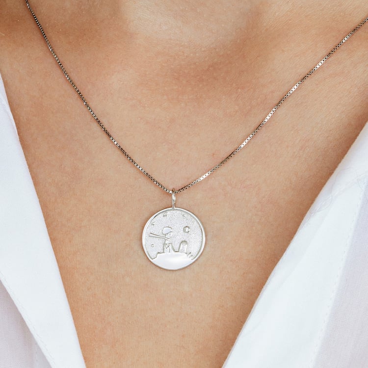 Prívesok s atypickým povrchom a diamantom Malý princ 162655