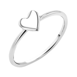 Zlatý prsteň minimal so srdiečkom Olivia