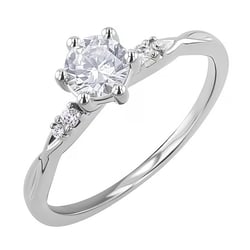 Zásnubný prsteň s 0.57ct IGI certifikovaným lab-grown diamantom Mileva