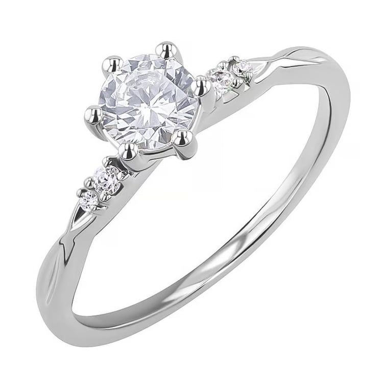 Zásnubný prsteň s 0.57ct IGI certifikovaným lab-grown diamantom Mileva